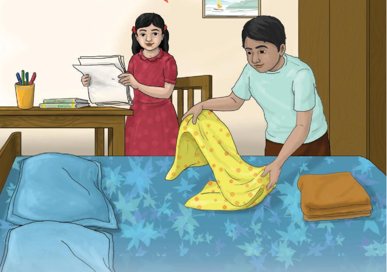 কাজের মাঝে আনন্দ